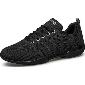 New Baxinier Girls Size 5 Black Lace Up Cheerleading Breathable Athletic Shoes